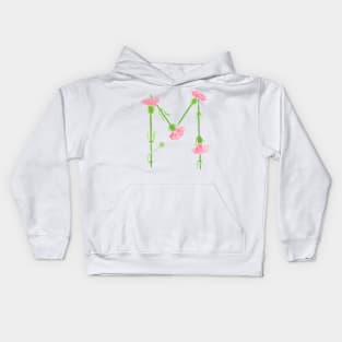 Watercolor Carnation Mu Kids Hoodie